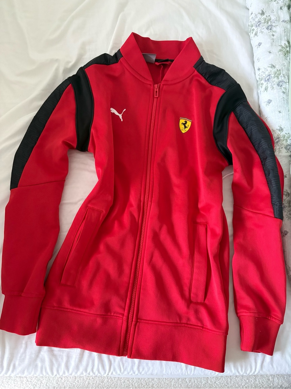 Puma Red and Black Racing-Inspired Track Jacket - Picture 2 of 3